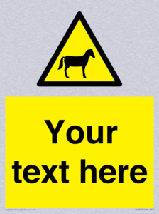 Custom warning horses